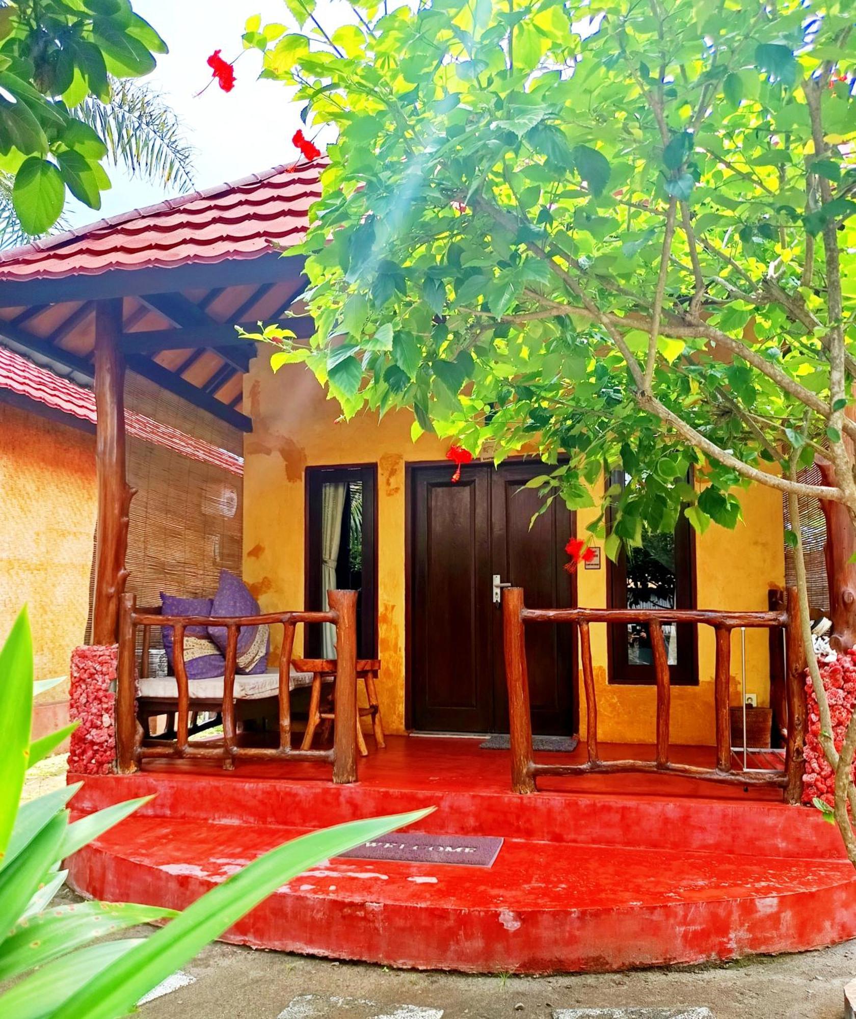 Kampung Meno Bungalows Gili Meno Exteriör bild